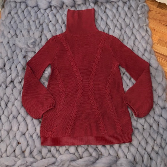 LAST ONE ❤️ Red Turtleneck Sweater Dress - Picture 3 of 4